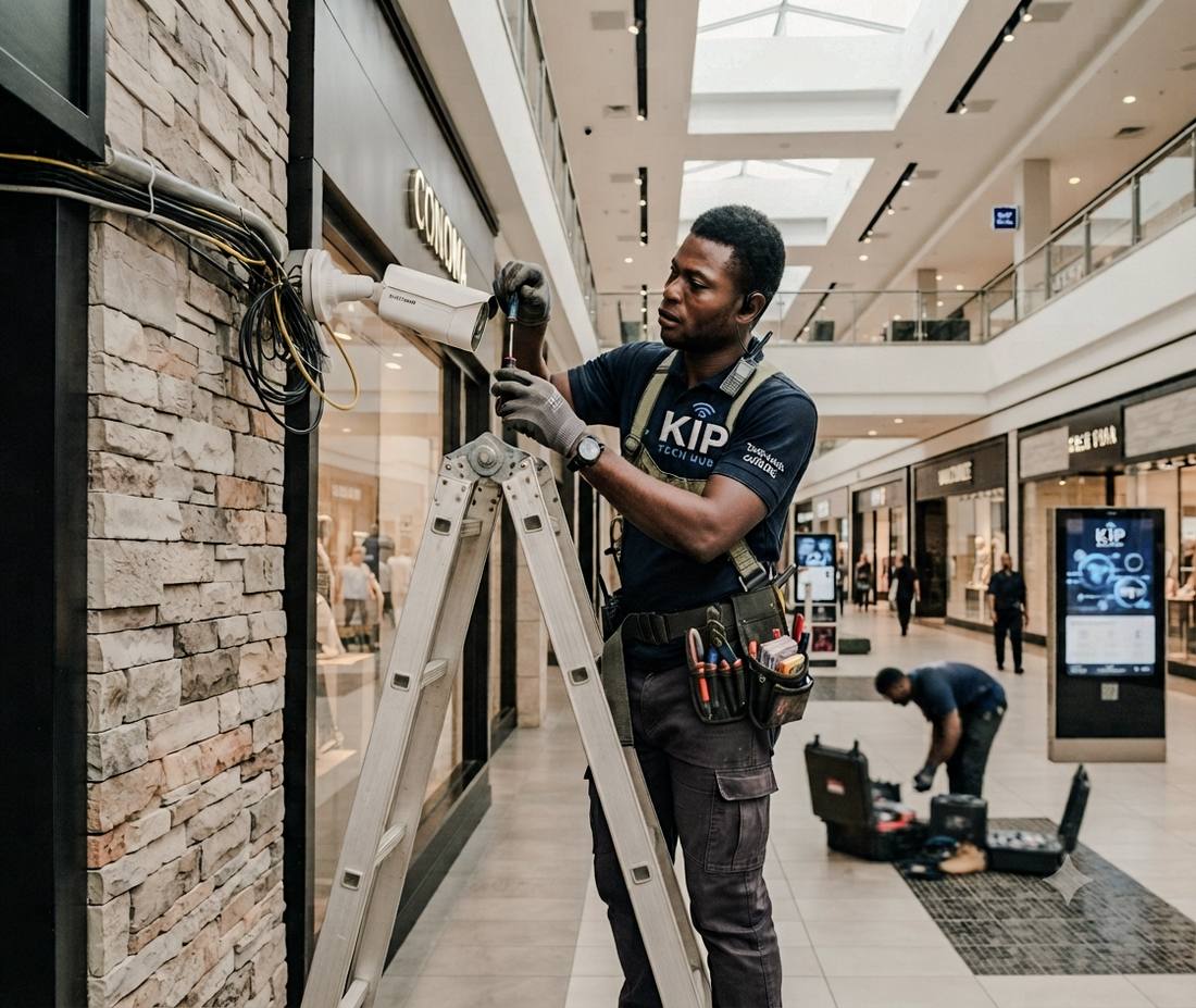 Kip Tech Hub CCTV camera installation