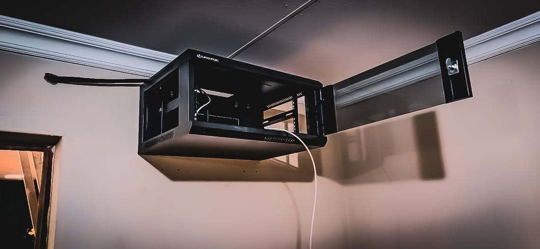 Network rack installation
